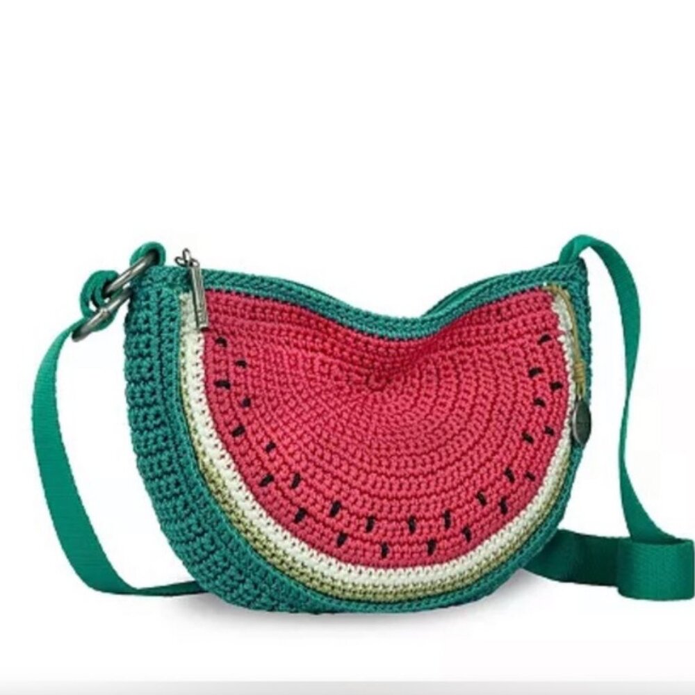 THE SAK Hand Crocheted Ryder Watermelon Mini Crossbody NWT